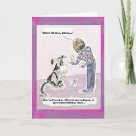 50th cartão engraçado dos desenhos animados do