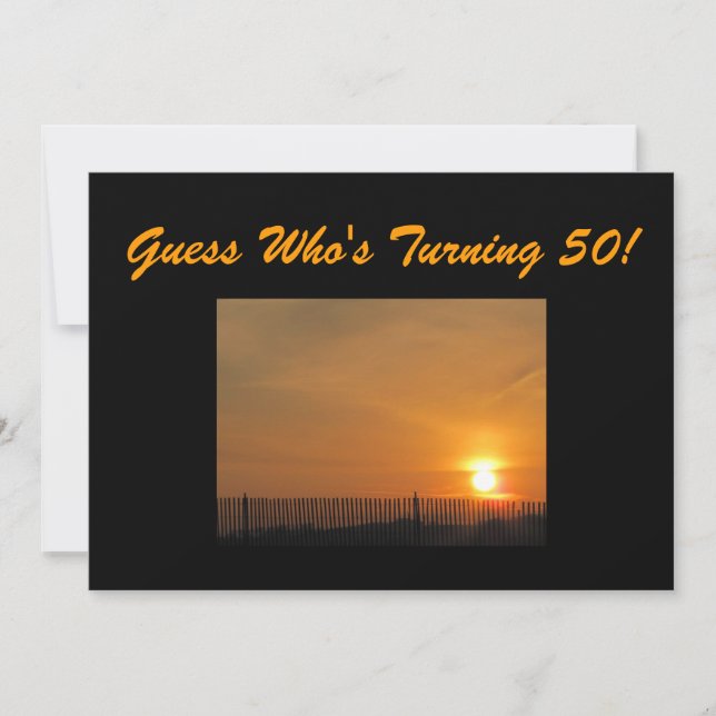 50th Convite de aniversário (Frente)