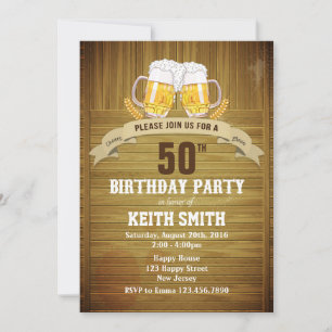 50th Convite do aniversário - alguma idade