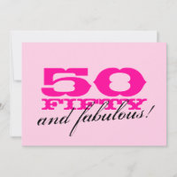 50th Convites de festas de aniversários para