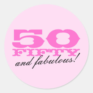 50th Etiquetas do aniversário   50 e fabuloso