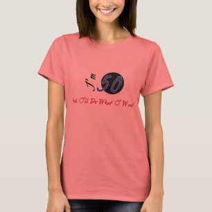 50th O t-shirt das mulheres do aniversário!