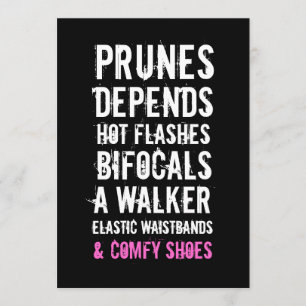 50th Senhora idosa convite da festa de aniversário