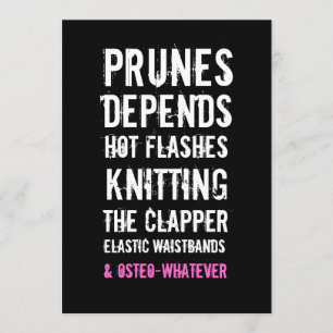 50th Senhora idosa convite da festa de aniversário