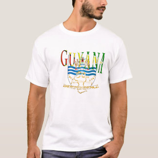 50th t-shirt feliz Guyana do aniversário,