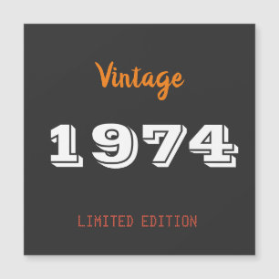 52º Aniversário - Convite Magnético - Vintage 1974