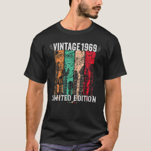 54 anos Vintage 1969 Aniversário 54ª Camisetas