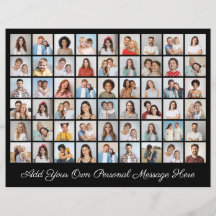 54 Colagem de Fotos Adicionar Sua Própria Cartão G