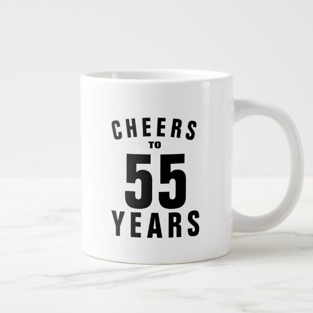 55º presente de caneca de aniversário para ele ou  (Direita)