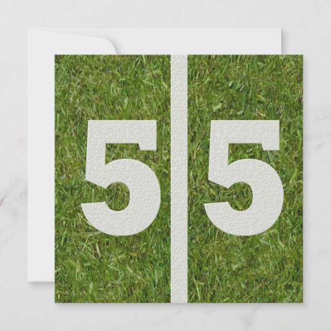 55th Convite do aniversário (Frente)