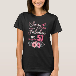 57 Clássica Sassy E Camisa Fabulosa 57 Bday Flora
