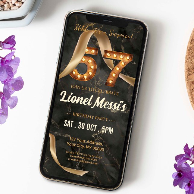 57.o Convite de Aniversário (Criador carregado)