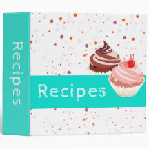 A turquesa e o cupcake branco polvilham a receita