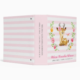 5.08cm Fichário Álbum recém-nascido personalizado dos cervos do