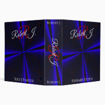 Blue Accent Clover Leaf Geometric Virtue Binder