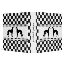Galgos na verificação preto e branco personalizada