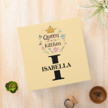 Kitchen Queen Name Monogram Design