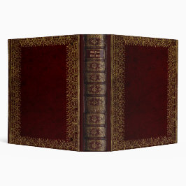 5.08cm Fichário Pasta Personalizada de 3 Argolas para Livros Antig