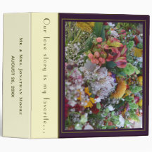 Personalizar Álbum de Casamento de Casal Floral El