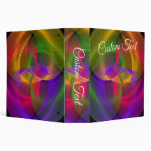 Vibrant Glossy Finish Geometric Binder