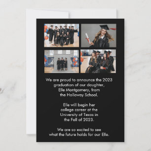 5 Anúncio de Graduação Preto e Branco