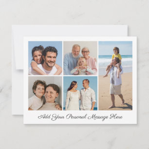 5 Colagem Fotográfica Adicione Seu Próprio Cartão