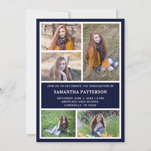 5 Convite à Cerimônia de Graduação de Colagem de F (Frente)