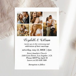 5 Convite Elegante De Colagem De Fotografias