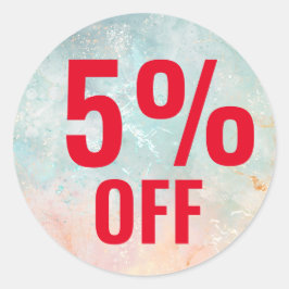 5% de adesivos desligados para promoções de vendas