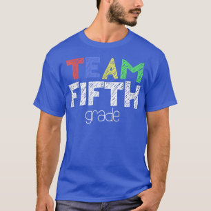 5 De Camisa T Da 5ª Série De Equipe De Volta À Esc