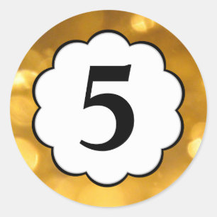 5 - O ouro numera a etiqueta