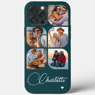5 Photo Modern Trendy Simple Personalization Name