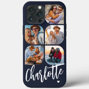5 Photo Modern Trendy Simple Personalization Name