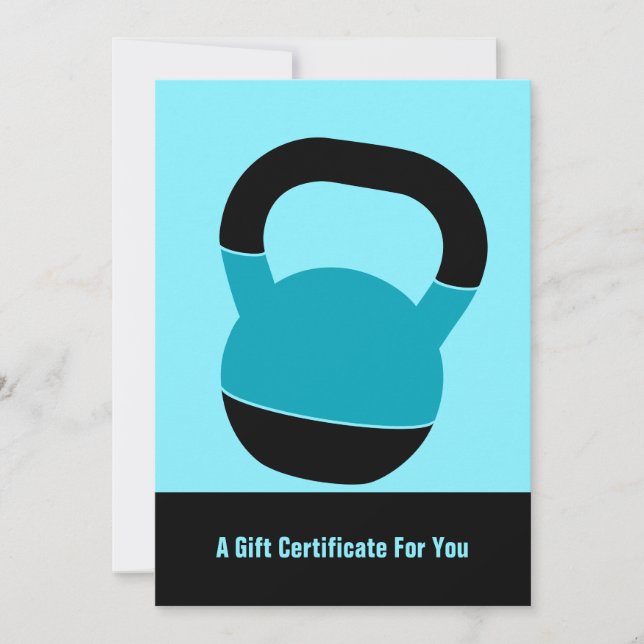 5"x7" Electric Blue Performance Gift Certificate (Frente)