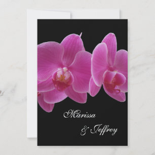 5 X 7 Convite Para Casamento De Orquídeas — Orq
