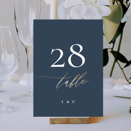 5 x 7 Marinhos Azul branco Elegante Dourado Clássi