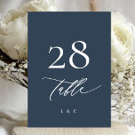 5 x 7 Números de Tabelas de Casamento Moderno Azul<br><div class="desc">***este design faz parte de uma coleção correspondente*** ______________________ este modelo de design é totalmente editável / personalizável por você o cliente - clique em personalizar outro botão se quiser mover, adicionar, eliminar ou fazer alterações significativas ao design ___________________________ *se tiver perguntas sobre DESIGN ou precisar de mais designs ou...</div>