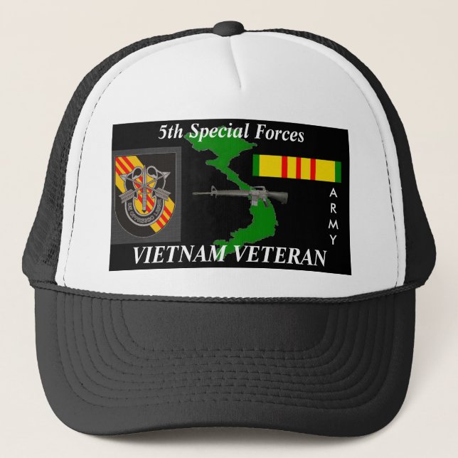 5o Bonés da bola do veterano de Vietnam das forças (Frente)