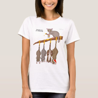 5o Dia da camisa do Natal (5 anéis dourados) T