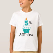 5o O aniversário caçoa o t-shirt