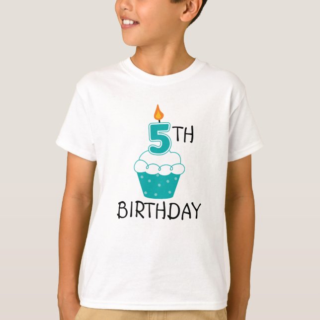 5o O aniversário caçoa o t-shirt (Frente)