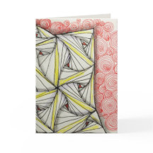 5x7 cartão lustroso vazio - arte original