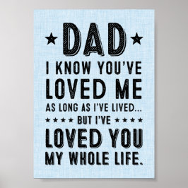 5x7 Eu te amei o Impressão da minha vida inteira