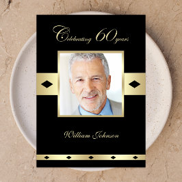 60ª Foto do Convite de aniversário 60º