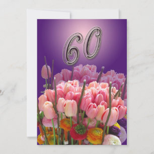 60ª Tulipas do Convite de aniversário