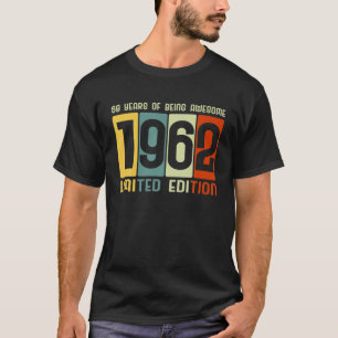 60º Aniversário 60 Anos De Incrível Retro Camiseta