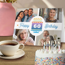 60º aniversário, Cartão com fotos 4