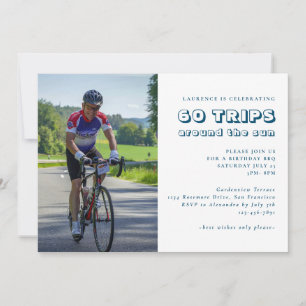 60º Aniversário do Convite à Fotografia Moderno Az