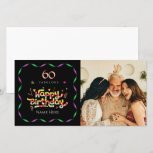 60º aniversário para uma foto fabulosa e personali