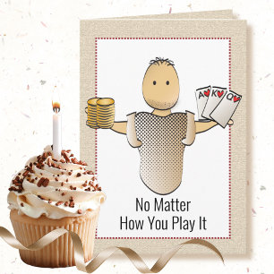 60º Cartão de Aniversário Engraçado para Jogo de P